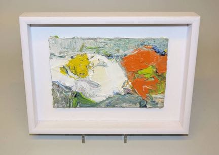Klaus Fußmann, "Margerite und Rose", Ölgemälde von