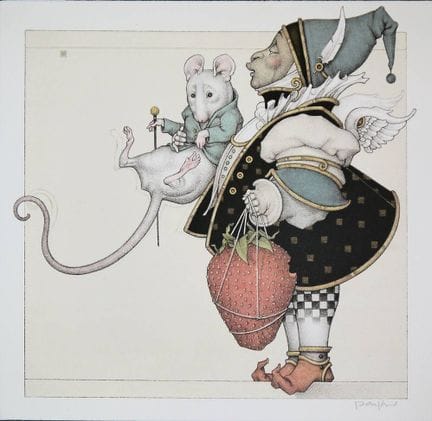 Michael Parkes, *The Mouse Collector*, lithographi
