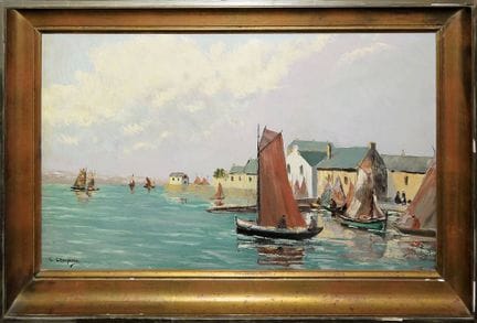 Christo Charpides, Veduta di Martigues - "Miroir a
