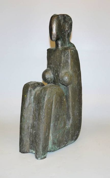 Manfred Kieselbach, « Sitzende », sculpture en bro