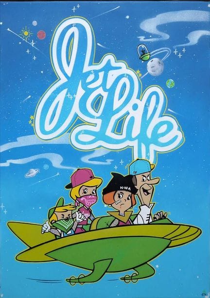 Benny The Kid, "Jetlife Family", Street Art, tecni