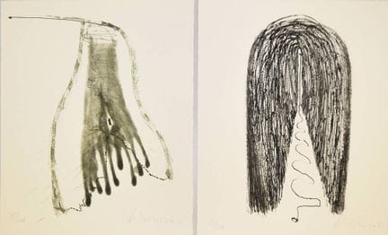 Gerhard Hoehme, Senza titolo, 2 incisioni firmate 