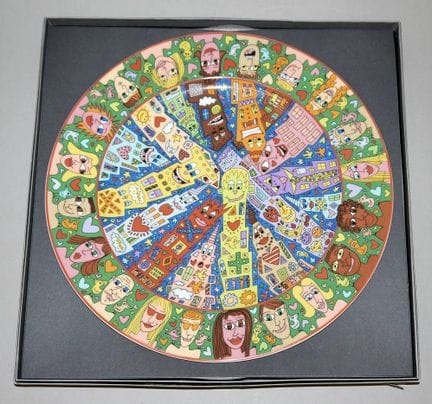James Rizzi, assiette d'artiste « City People », R