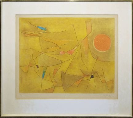 Gustave Singier, Provence, gravure en couleurs, li