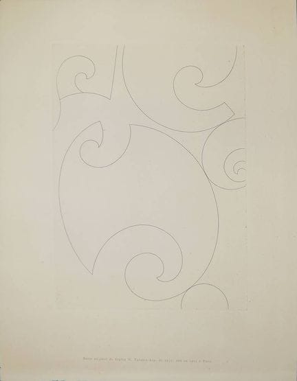 Sophie Taeuber-Arp, « Cocquilles », gravure de 193