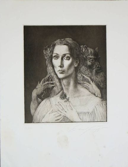 Ernst Fuchs, Cosima, Christine Kaufmann e il manif