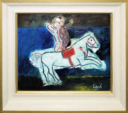 Charles Hubert Eyck, Zirkusreiter, Ölgemälde 1950/