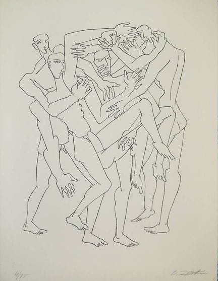 Ossip Zadkine, « La Lutte », lithographie signée
O
