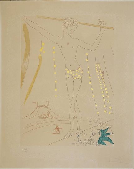 Salvador Dalí, "L’Équilibriste" (Il funambolo), in