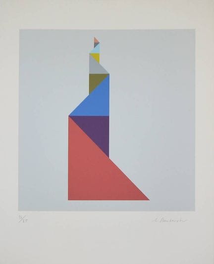 Anton Stankowski, Sans titre, sérigraphie en coule