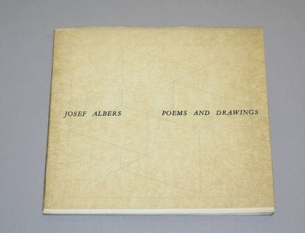 Josef Albers, "Poems and Drawings", prima edizione