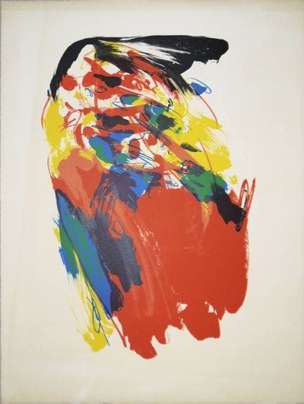 Asger Jorn, Sans titre, 2 lithographies en couleur