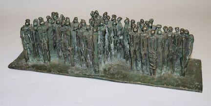 Manfred Kieselbach, « Menschenmenge », sculpture e