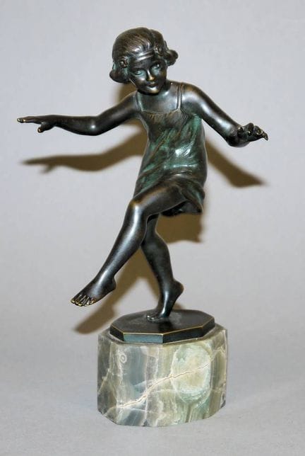 Stefan Schwartz, Danseuse, sculpture en bronze
Ste