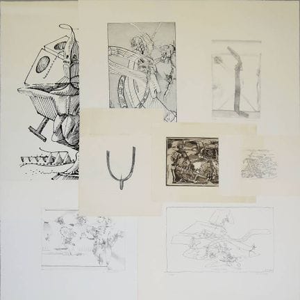 André Thomkins, Compositions abstraites, 3 gravure
