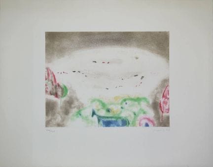 Zoran Antonio Music, Paysages, 2 aquatintes en cou