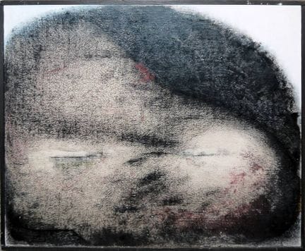 Werner Knaupp, "Kopf", Mischtechnik von 1974, gera
