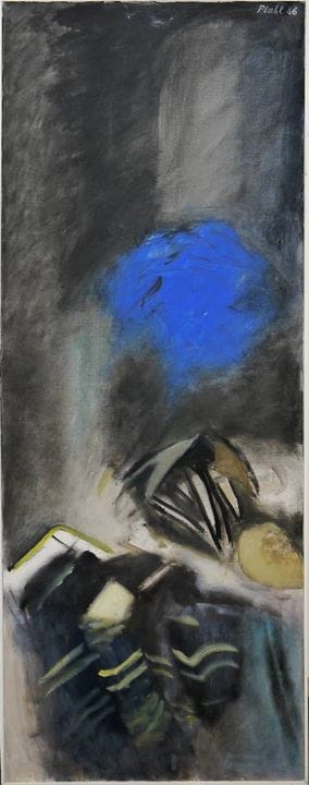 Friedrich Plahl, Ohne Titel, großes Ölgemälde von 