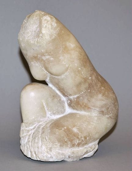 Fritz Schwarzbeck, Nudo femminile inginocchiato, s