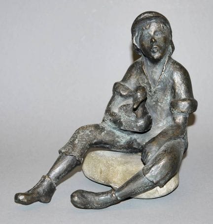 Kurt Moser, sculpture en bronze « Hans im Glück »
