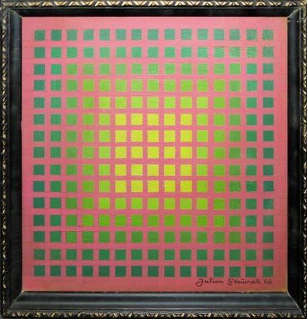Julian Stanczak, "Melting in Late Color" (Roztapia