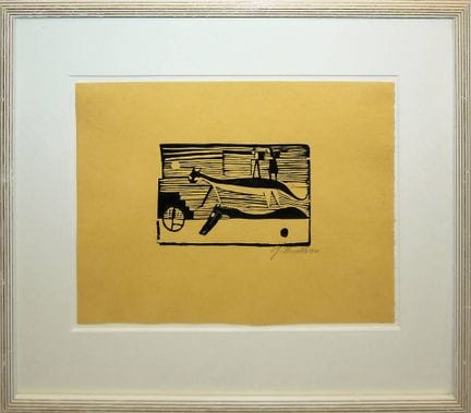 Gerhard Marcks, "Mondnacht", sign. Holzschnitt von