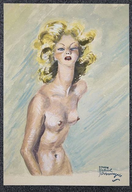 Jean Gabriel Domergue, Mezzonudo di una giovane do