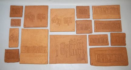 Manfred Kieselbach, 15 reliefs en céramique représ