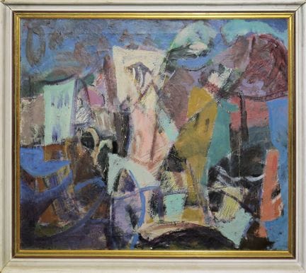 Lászlò Dombrovsky, « Collioure – le port de pêche 