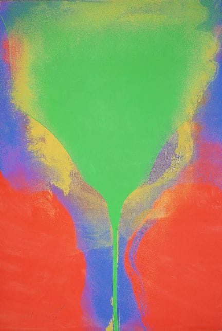 Otto Piene, « Schön Grün und Violett » (Joli vert 