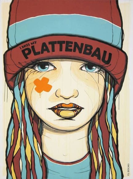 El Bocho, "I Miss My Plattenbau", stampa artistica