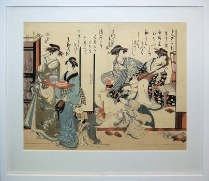 Kitao Masanobu, deux courtisanes, Japon, probablem