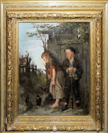 Georg Fischinger, Two Children in the Forest (Hans