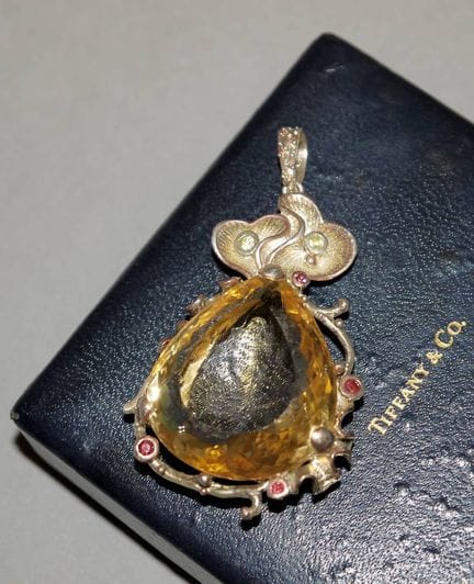 Large citrine pendant, purchased around 2000 from 
