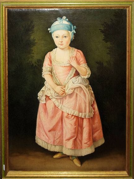 Court Rococo painter, full-length portrait of an I