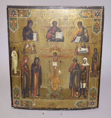 Icon depicting the Crucifixion of Christ, Russia, 