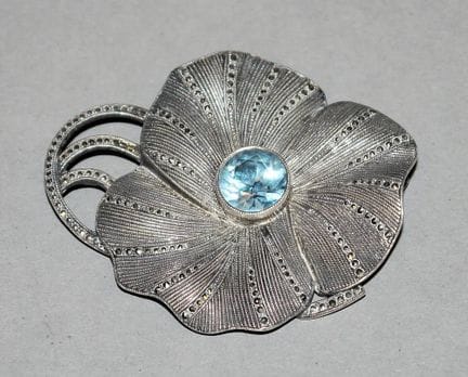 Grande broche en forme de fleur, Theodor Fahrner, 