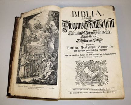 Rare Luther Bible, Zunkel Brothers, Regensburg 175