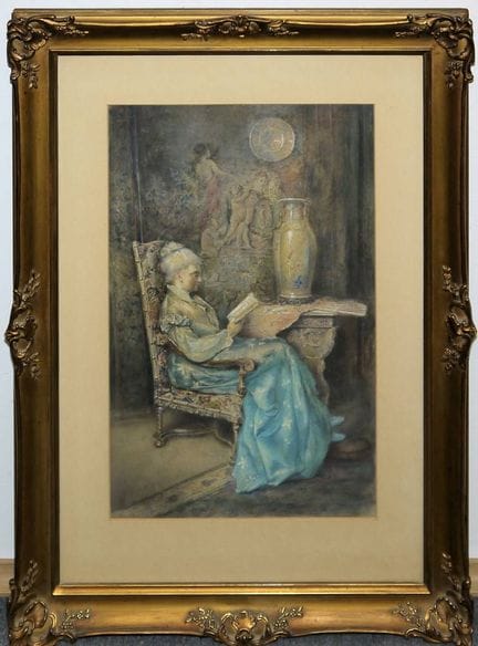 Nicolai Malicheff, Elegant Upper-Class Lady Readin