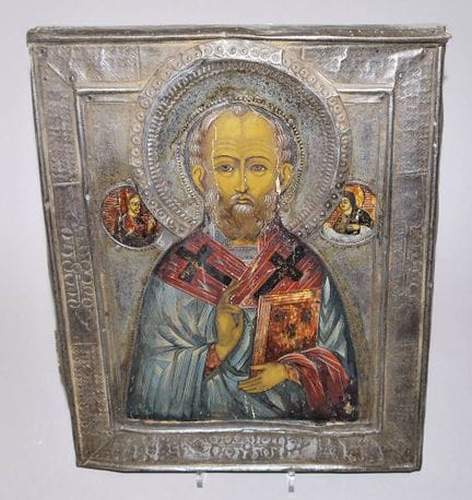 Icon of St Nicholas, Russia, 19th century.
Portrai