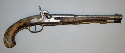 Pistolet à chargement par la bouche, probablement 