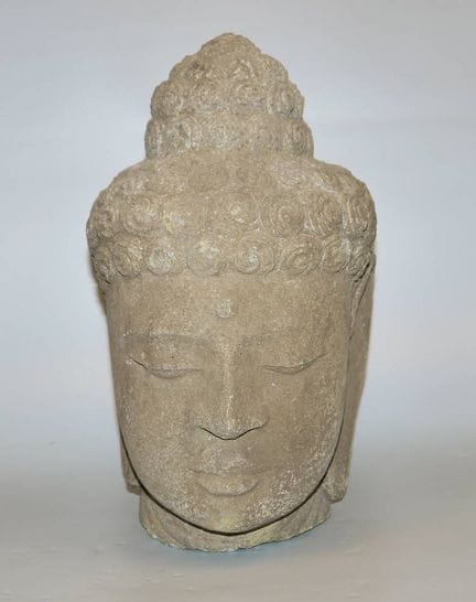 Head of the Buddha in the old Javanese style from 