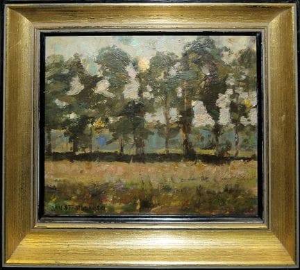 Jan Stanisławski, Full Moon Behind Trees (Pełnia k