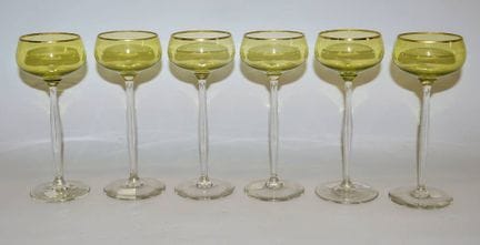 Hans Christiansen, set of six Art Nouveau ‘Pistach