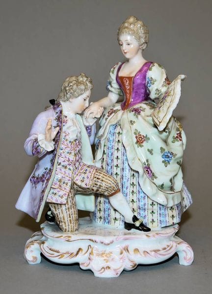 Conjunto de porcelana de estilo galante, probablem