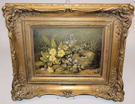 Margarete Hoenerbach, Floral Still Life with a Bir