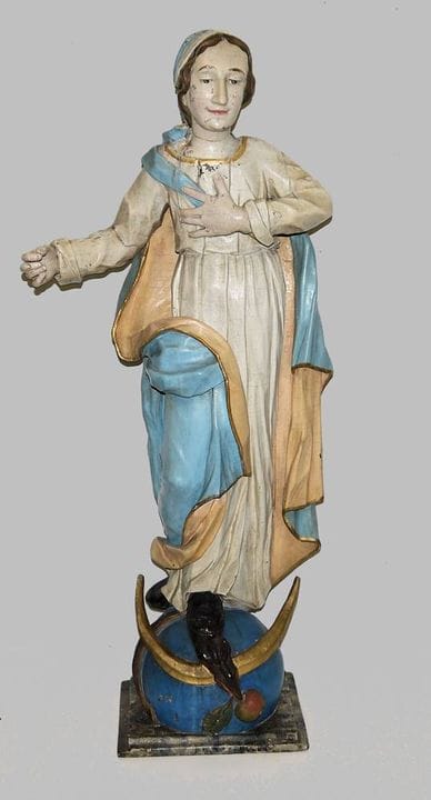 Large standing statue of the Immaculate Mary, Alpi