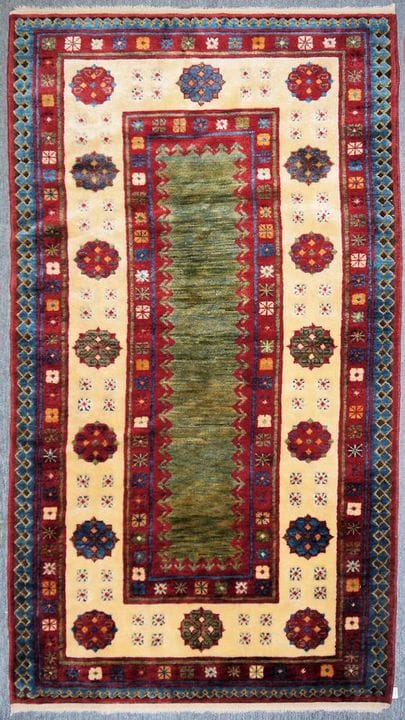 Two modern replicas of ‘Orientbrücken’ carpets, kn
