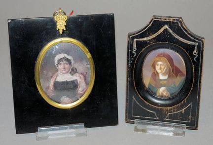 Two high-quality miniatures from around 1800 in th
