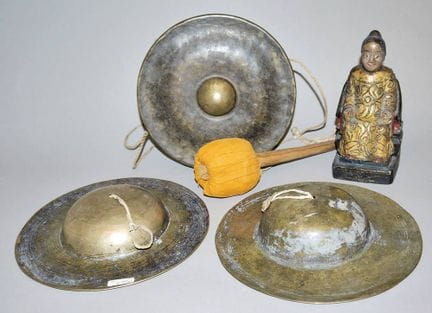 Three ritual instruments of the mountain tribes of